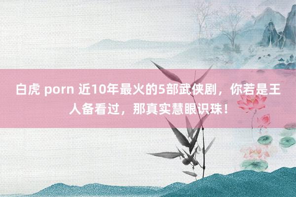 白虎 porn 近10年最火的5部武侠剧，你若是王人备看过，那真实慧眼识珠！