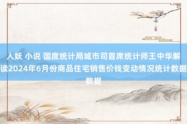 人妖 小说 国度统计局城市司首席统计师王中华解读2024年6月份商品住宅销售价钱变动情况统计数据