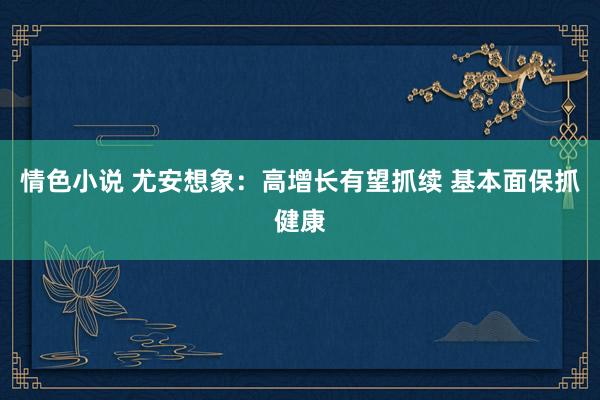 情色小说 尤安想象：高增长有望抓续 基本面保抓健康