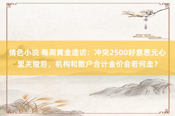 情色小说 每周黄金造访：冲突2500好意思元心里关隘后，机构和散户合计金价会若何走？