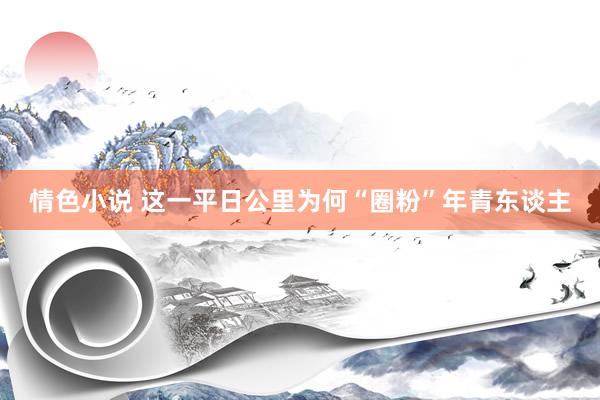 情色小说 这一平日公里为何“圈粉”年青东谈主