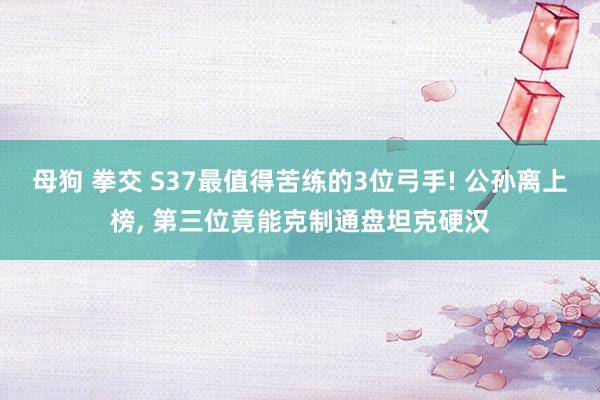 母狗 拳交 S37最值得苦练的3位弓手! 公孙离上榜， 第三位竟能克制通盘坦克硬汉