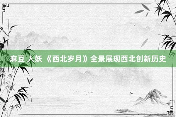 麻豆 人妖 《西北岁月》全景展现西北创新历史