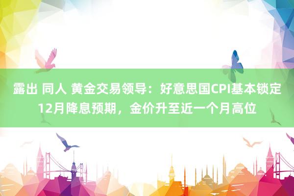 露出 同人 黄金交易领导：好意思国CPI基本锁定12月降息预期，金价升至近一个月高位