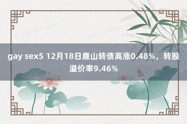 gay sex5 12月18日鹿山转债高涨0.48%，转股溢价率9.46%