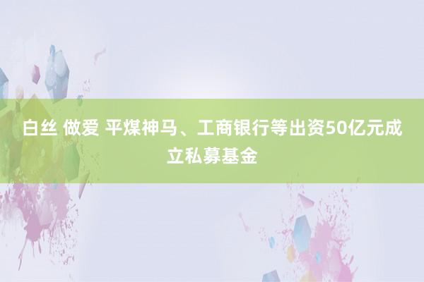 白丝 做爱 平煤神马、工商银行等出资50亿元成立私募基金