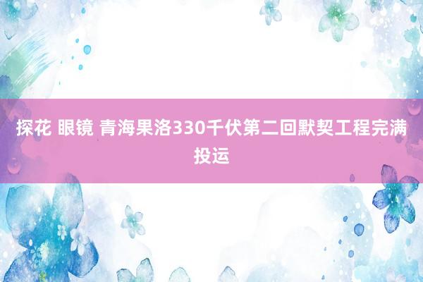 探花 眼镜 青海果洛330千伏第二回默契工程完满投运